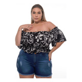 Cropped Plus Size Elastex Da Drapa Plus