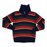 Sueter Ralph Lauren Adolescente Mediano M Verde, Azul, Rojo