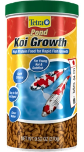 Alimento Con Proteina De Crecimiento Para Peces Koi Y De Estanque Tetra Pond Koi Growth Sticks 270g