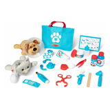 Melissa & Doug Examine And Treat Pet Vet Play Set 24 Piezas