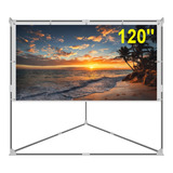 Pantalla Proyeccion Portatil Exterior Interior 120'' Hd 16:9