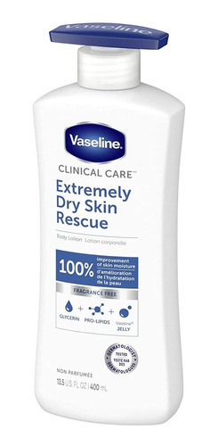 Vaseline Extremely Dry Skin Piel Extra Seca Importada 400ml
