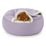 Cama Para Perros Pequeños Con Cueva Cubierta Lavavble Lesure