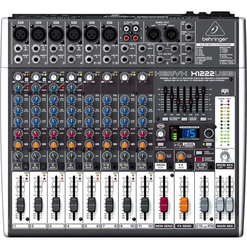 Mesa Behringer Xenyx X 1222 Usb 12 Canais Com Efeitos