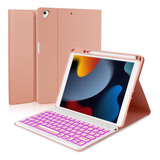 Funda Con Teclado Marca Eisuiyi / Para iPad 10.5  / Pink.