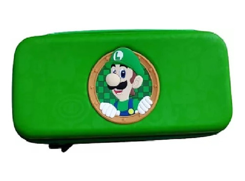 Estuche Funda Rigida Para Nintendo Switch Verde Luigi