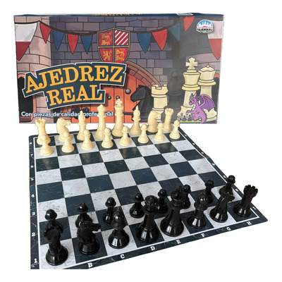 Ajedrez Chateau Juego Mesa Estrategia 32 Fichas Plástico Tablero 35x35cm | MercadoLibre