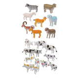 12 Vacas De Plástico + 8 Ovejas, Cabras, Granja, Patio,