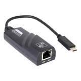 Cabo Adaptador Tipo C Para Rj45 Rede Lan Gigabit 1000mbps