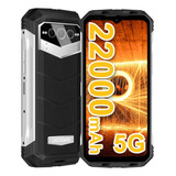 Doogee V Max 5g Smartphone 22000mah 20gb+256gb Android 12 6.58  120hz Fhd Cámara Principal De 108 Mp, Visión Nocturna, Nfc, Otg-plata