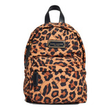 Mochila Mini Marc Jacobs Acolchada Animal Print Leopardo