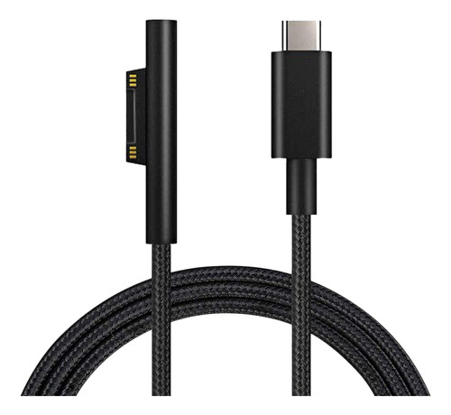 Cable De Carga Usb-c Trenzado De Nylon Para Surface Pro 6/5/