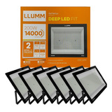 Kit 6x Refletor 200w Led Branco Frio 6500k Llum Bronzearte