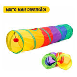 Brinquedo Interativo Para Gatos Pets Túnel Labirinto Colorid