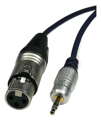 Convertidor De Xlr Hembra A Plug Estero 3.5mm De 4 Metros