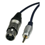 Convertidor De Xlr Hembra A Plug Estero 3.5mm De 4 Metros