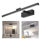 Lámpara De Espejo De Baño De 50 Cm, 12 W, Luz Negra Cálida