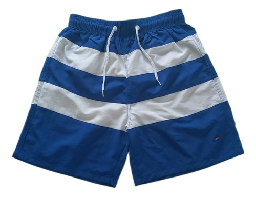 Short De Baño Malla Hombre Rayas Bermuda Tommy Hilfiger