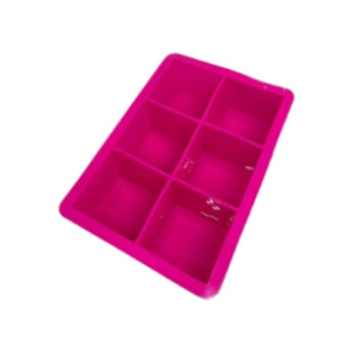 Forma Bandeja De Gelo Silicone 6 Cubos Molde Grande Rápido!