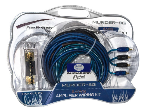 Kit De Instalación Amplificador Calibre 8 Audiobahn Murder-8