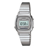 Casio La670wa-7 Reloj Retro En Tono Plateado Para Mujer