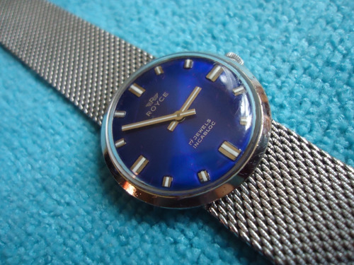 Royce Blue Reloj Vintage Retro Suizo Para Mujer