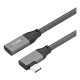 Cable De Extensión Usb-c En Ángulo Recto De 6.6 Pies, Usb-c