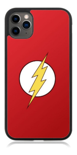 Funda Protector Para iPhone Flash Escudo Veloz Rayo Rojo