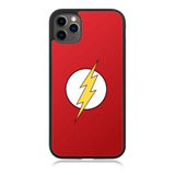 Funda Protector Para iPhone Flash Escudo Veloz Rayo Rojo