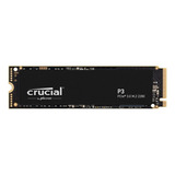 Unidad Ssd Crucial P3 500gb, Nvme, Pci-e 3.0, M.2 2280