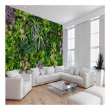 Papel De Parede Mural Verde Plantas Folhas Painel 9m² Xna246