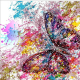 5d Diamond Painting Mariposa 40 X 30 Cms Diam Cuadrad