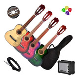 Guitarra Electrocriolla Clasica Mini Niños Amplificador