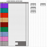 Plantilla De Excel Lista Del Mundial Qatar 2022 Panini