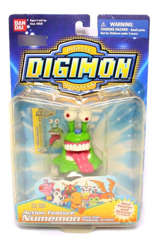 Boneco Numemon Digimon Bandai Lacrado Anos 90 8cm Raro