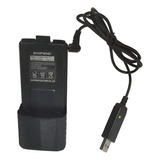 Carregador Cabo Usb Baofeng Uv5r, Uv5ra, Direto Na Bateria