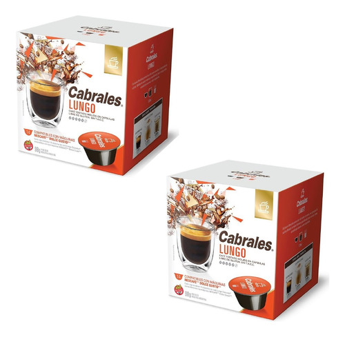 2x Cajas Cafe Capsulas Cabrales Dolce Gusto A Eleccion