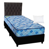 Conjunto Sommier Taurus 100x190 + Respaldo + 1 Alm Envio Gra