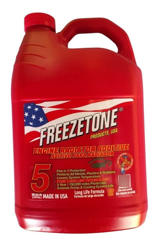 Liquido Refrigerante Freezetone Rojo Original Usa 3.79 L
