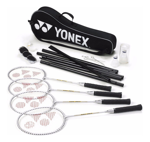 Set Full Badminton Yonex 4 Raquetas + Cancha 