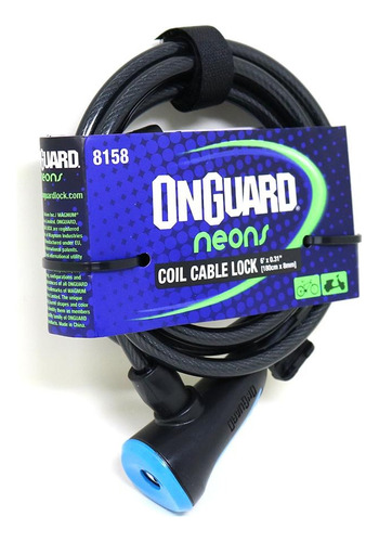 Candado Espiral Onguard 8158 Neon Series180cm X 8mm