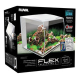 Acuario Fluval Flexpad 57l Frente Curvo Luz Led Filtro Tapa