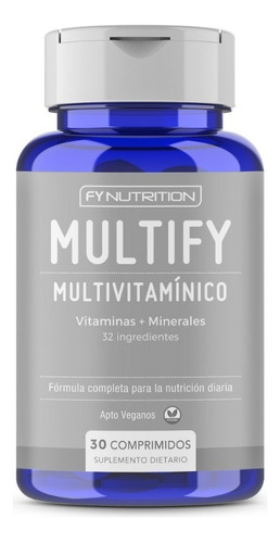 Multify - Multivitamínico Fynutrition - 32 Vitaminas Y Minerales - 1 Toma Diaria