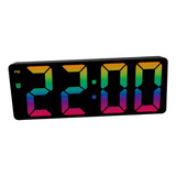 Reloj Despertador Digital Colorido Con Números Grandes Con A