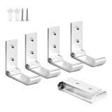 5 Ganchos Para Ropa Abrigo Montados Wall Alloy Plegable