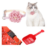 Kit Collares Para Gato Y Pala De Limpieza