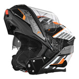 Casco Moto Rebatible Smk Gullwing Tekker Doble Visor