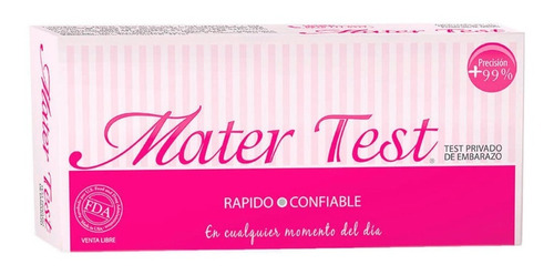 Mater Test Privado De Embarazo Farmacia Mag Lacroze
