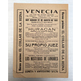 Folleto Antiguo De Cine Venecia 1931