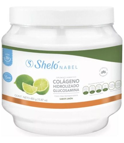 Colágeno Hidrolizado Con Glucosamina Sabor Limón 450 G S622